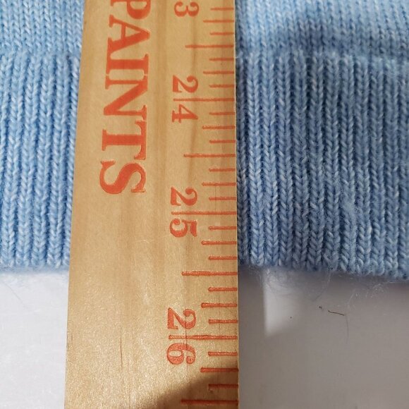 Talbots Breton Button Collar Pullover Cotton Blend Knit Blue Sweater Womens L - Picture 7 of 7